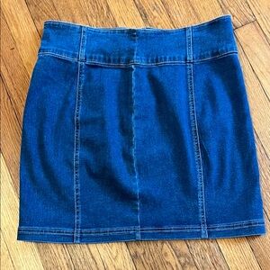 NWT SO high rise mini denim skirt size 15/32w